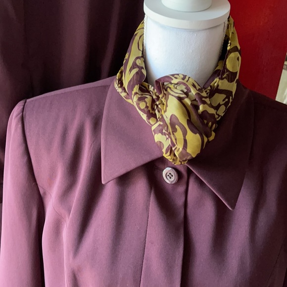 Kasper 2 pc pant suit w scarf sz 14 - Picture 2 of 5
